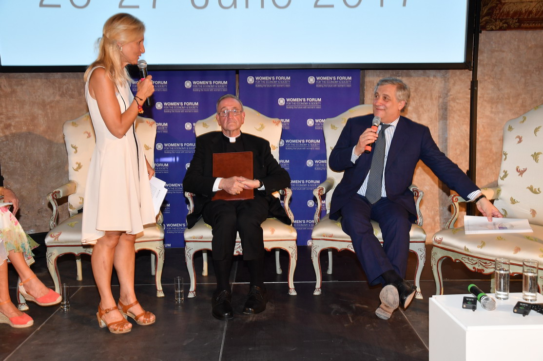 Clara Gaymard e Antonio Tajani