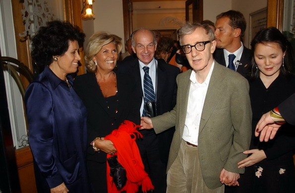 Carla Fendi, Gabriella e Fausto Bertinotti, Woody Allen e moglie