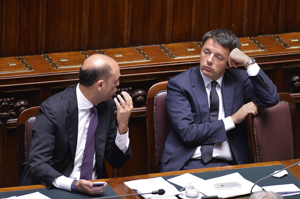 Matteo Renzi e Angelino Alfano