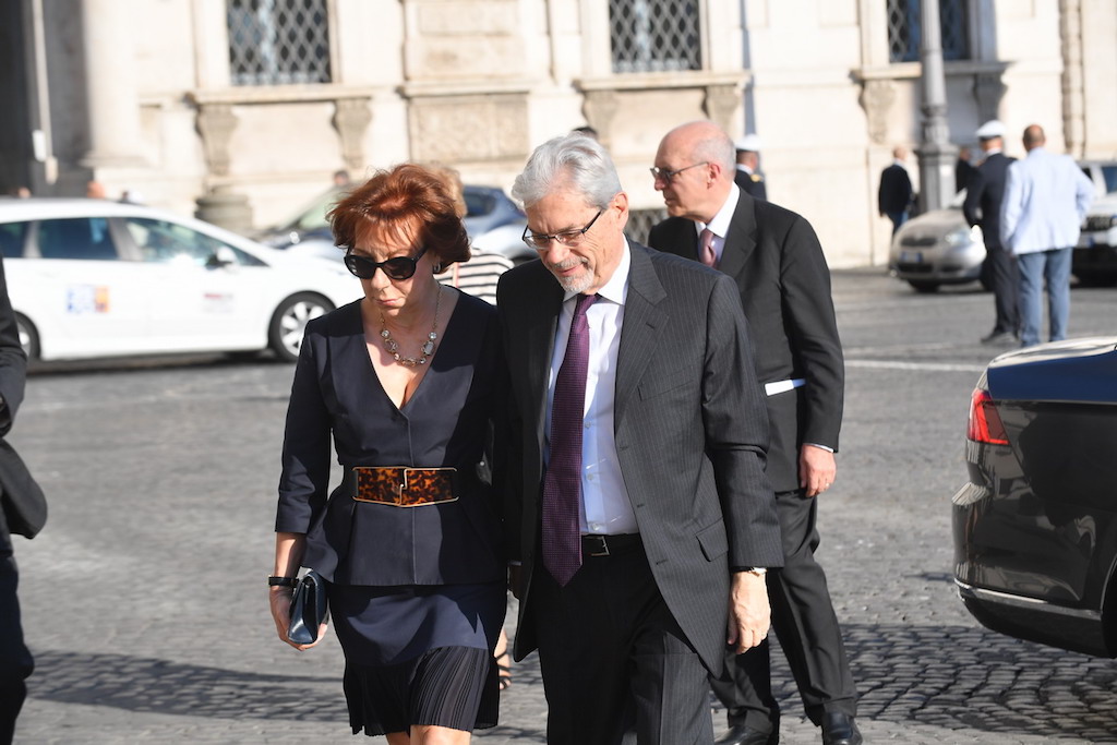 Claudio De Vincenti e sua moglie