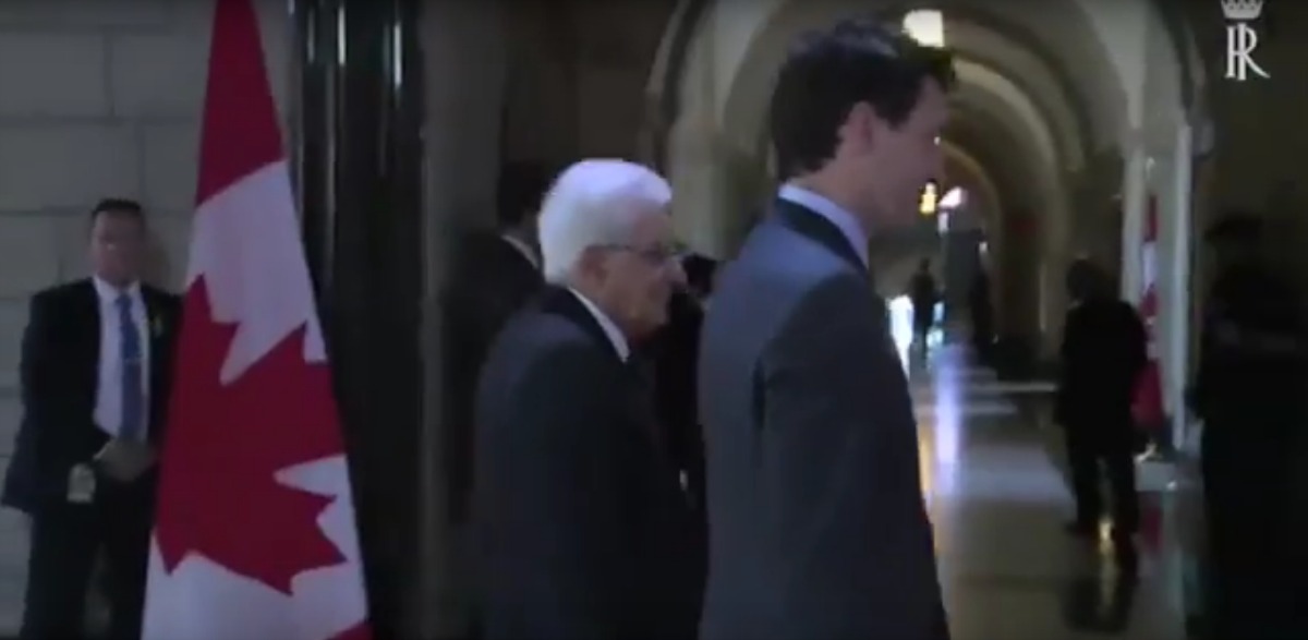 Canada, Mattarella, Trudeau