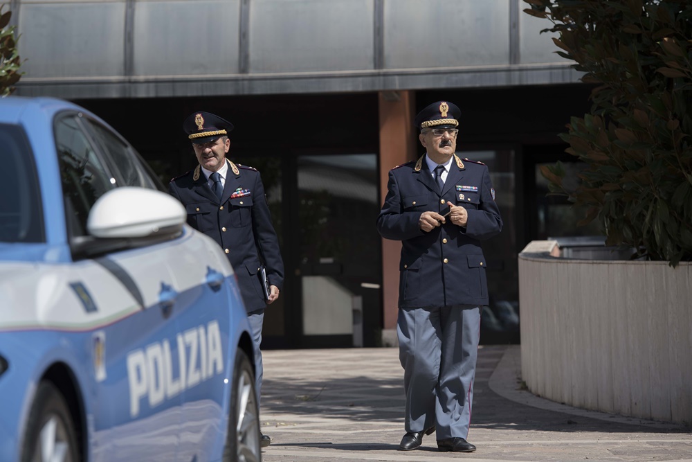Mario Nigro (dirigente Polizia stradale Roma Settebagni) e Giuseppe Bisogno (direttore servizio Polizia stradale)