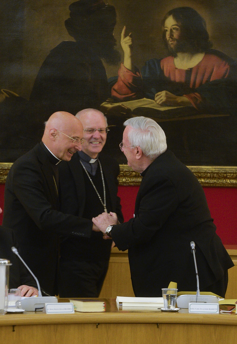 Cardinal Angelo Bagnasco, Monsignor Nunzio Galantino e Cardial Gualtiero Bassetti