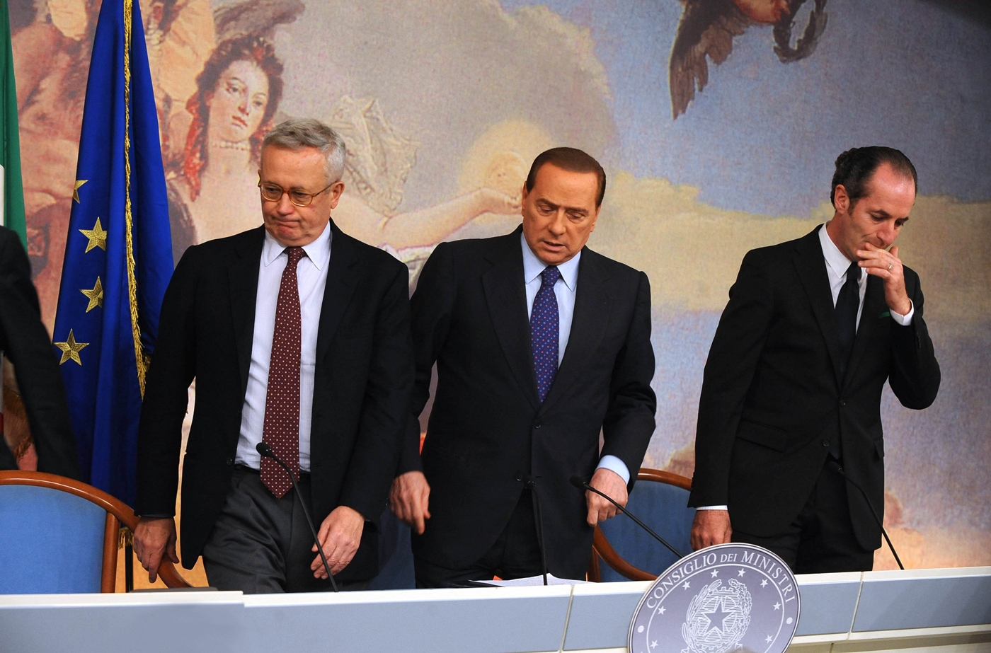 Giulio Tremonti, Silvio Berlusconi e Luca Zaia