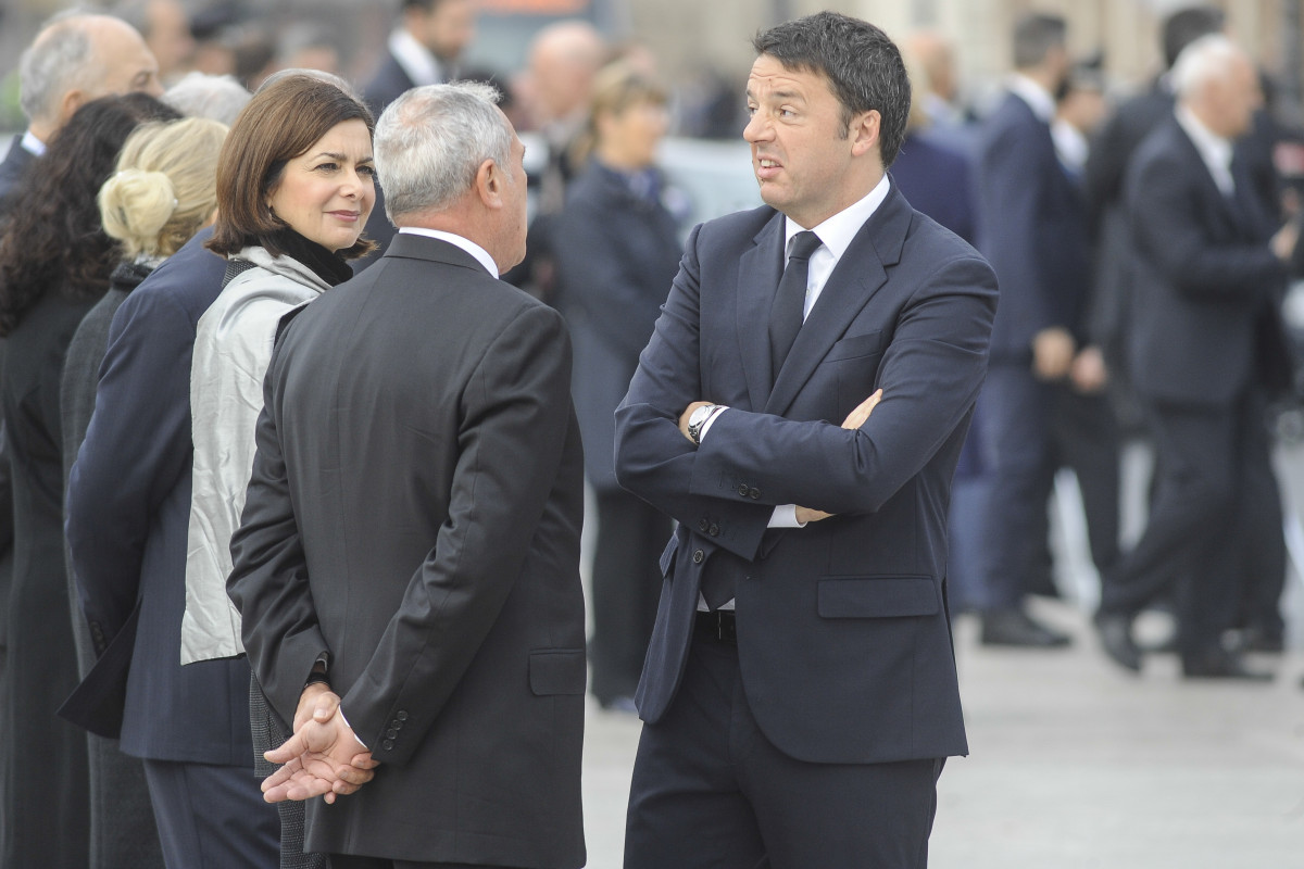 MATTEO RENZI PIETRO GRASSO LAURA BOLDRINI