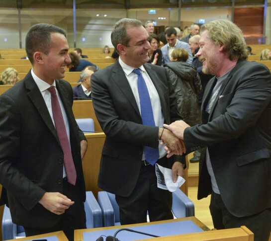 Luigi Di Maio, Luigi De Magistris e Gianni Lemmetti