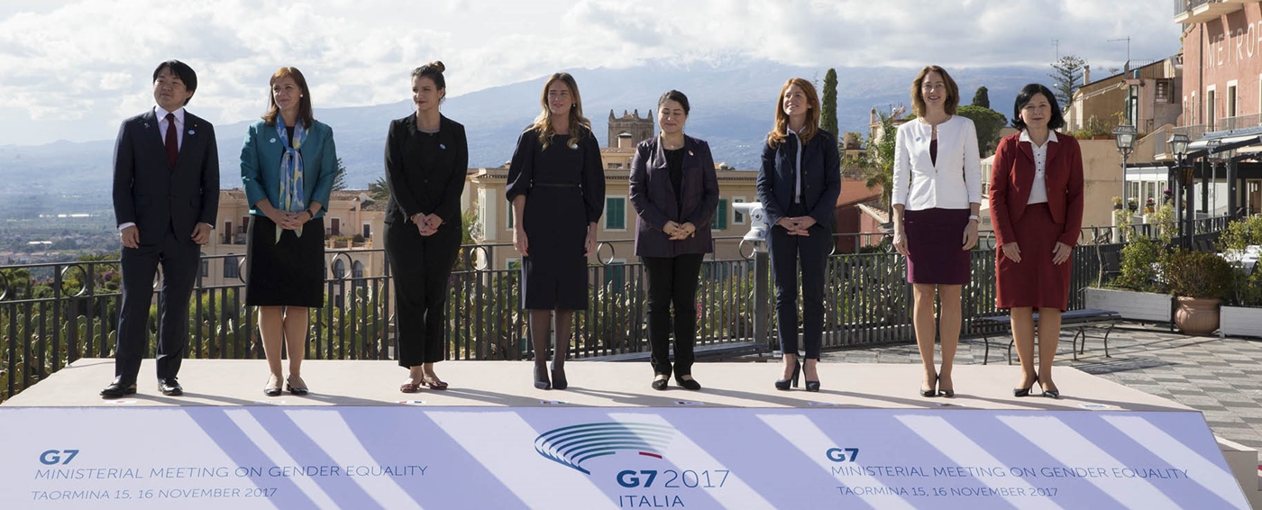 MARIA ELENA BOSCHI A TAORMINA PERLA RIUNIONE MINISTERIALE G7 SULLE PARI OPPORTUNITA’