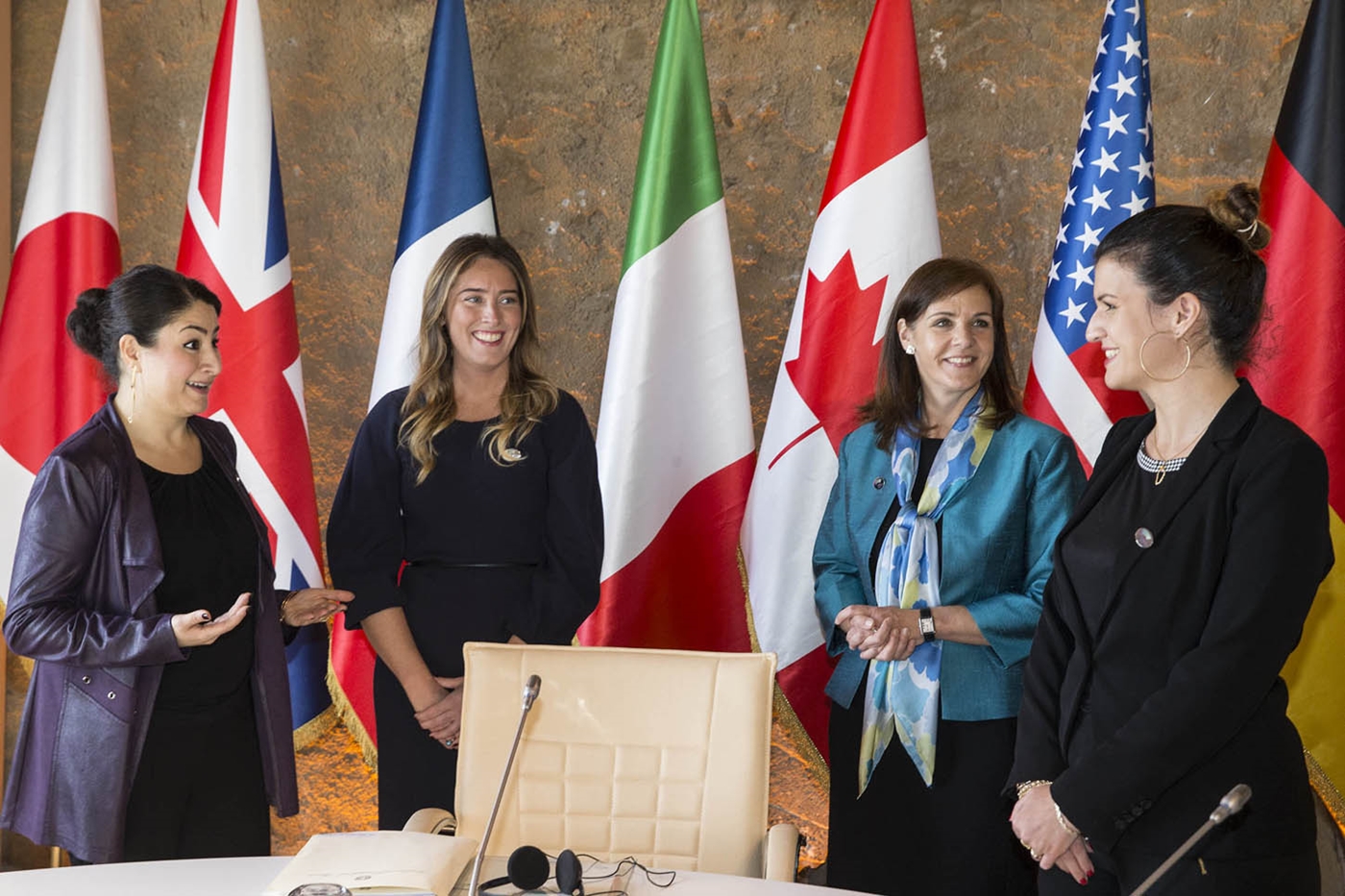 Maria Elena Boschi a Taormina perla riunione ministeriale G7 sulle pari opportunità