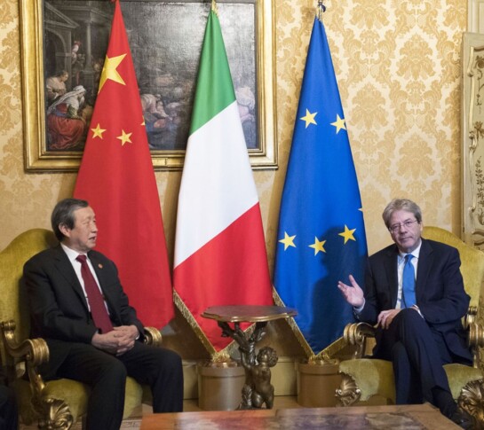 Paolo Gentiloni e Ma Kai