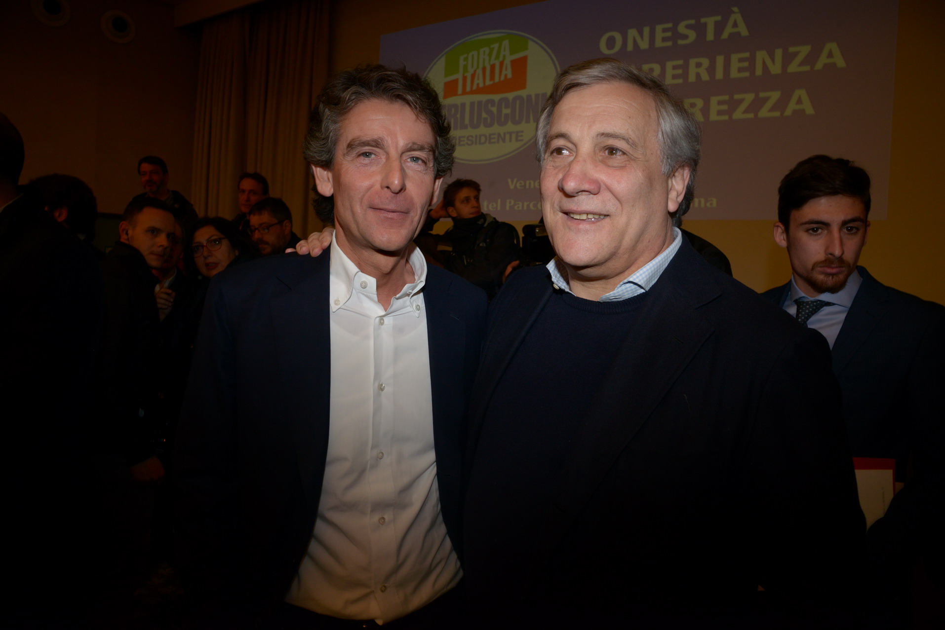 Sestino Giacomoni e Antonio Tajani