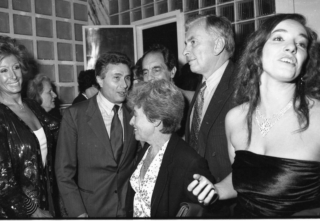 Mia Acquarone, Alberto Arbasino, Italo Calvino, Gore Vidal (1983)