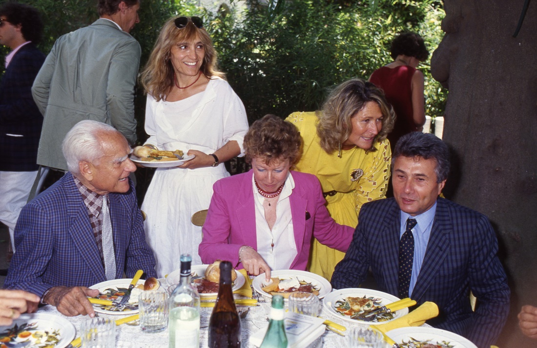 Alberto Moravia, Dacia Maraini, Marta Marzotto, Alberto Arbasino