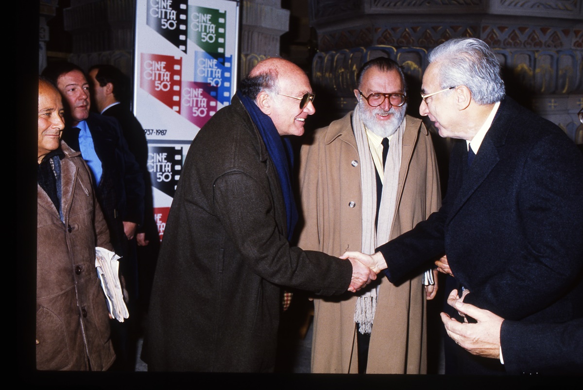 Franco Rosi, Sergio Leone, Francesco Cossiga