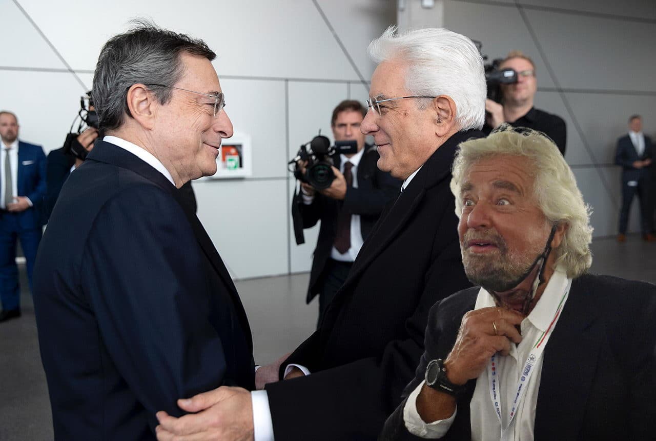 grillo draghi mattarella