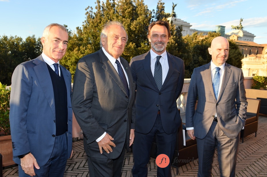 Giampaolo Letta, Luigi Abete, Alessandro Preziosi, Angelo Camilli