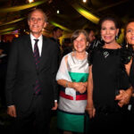 Christian Masseti con la moglie Helene; Marisela Federici e Nuria Sanz