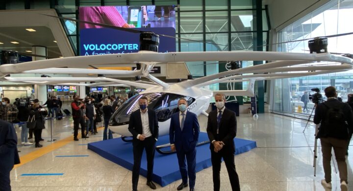 VoloCity è atterrato a Fiumicino. La mobilità del futuro da AdR