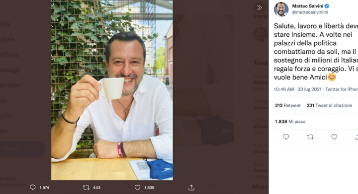 Il 2021 di Salvini, un eterno mercoledì. Scrive Carone