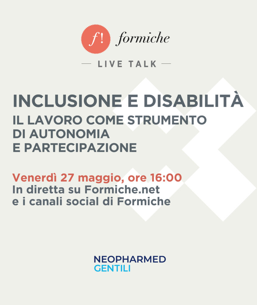 Inclusione e disabilità. Il live talk di Formiche