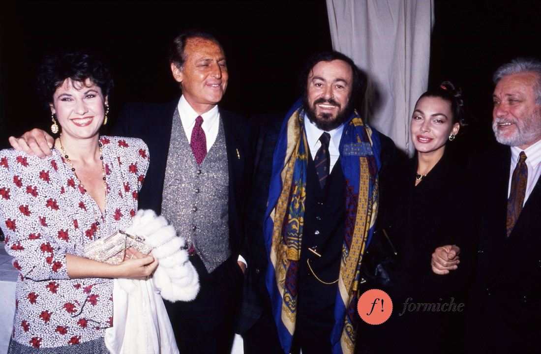 Marisa Laurito, Renzo Arbore, Luciano Pavarotti, Mapi Galan, Luciano De Crescenzo