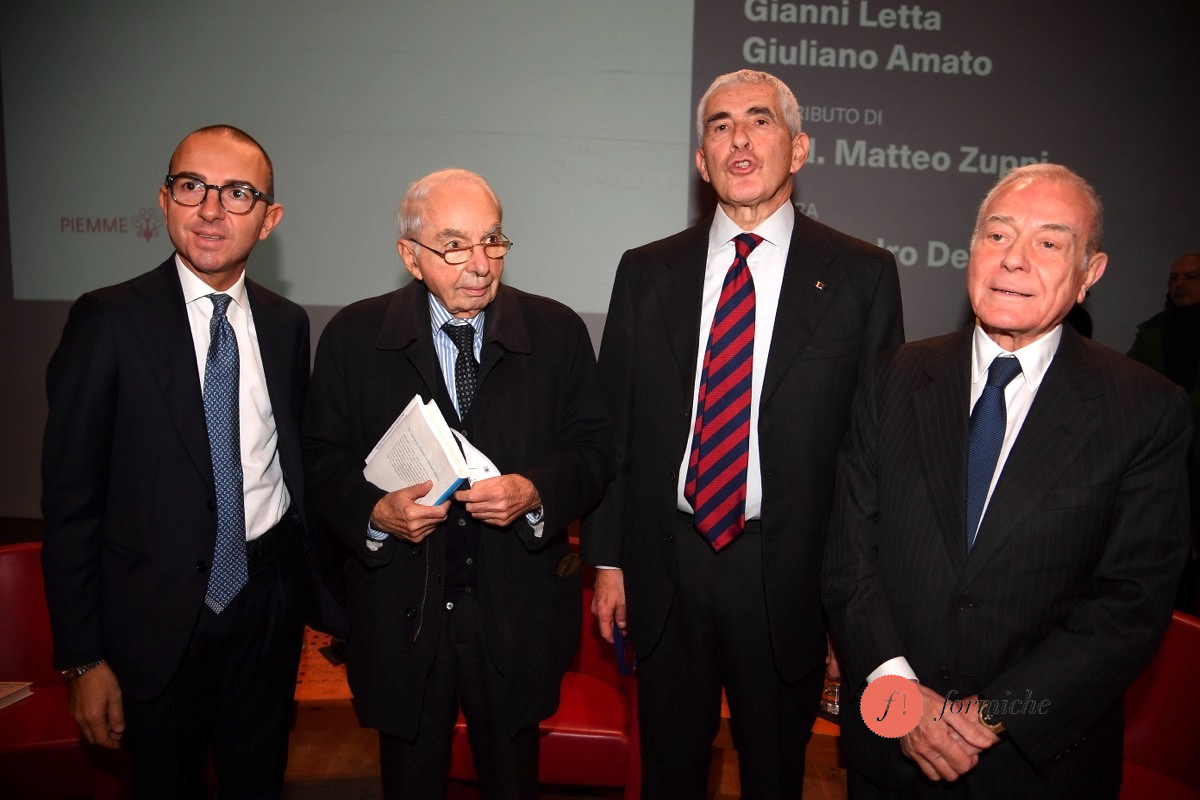 Alessandro De Angelis, Giuliano Amato, Pier Ferdinando Casini, Gianni Letta