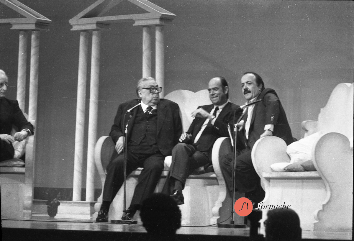 Aldo Fabrizi, Renato Altissimo, Maurizio Costanzo (1983)