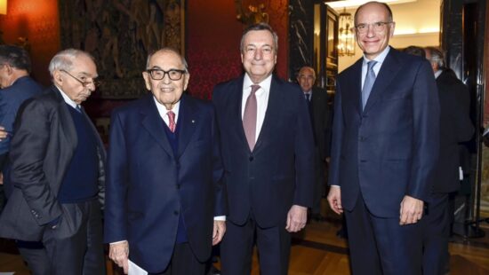 Giuliano Amato, Francesco Merloni, Mario Draghi, Enrico Letta