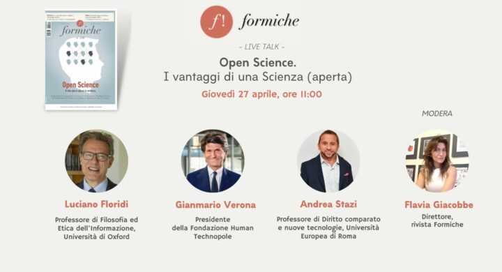 Open Science. I vantaggi di una Scienza (aperta). Il live-talk di presentazione della rivista Formiche