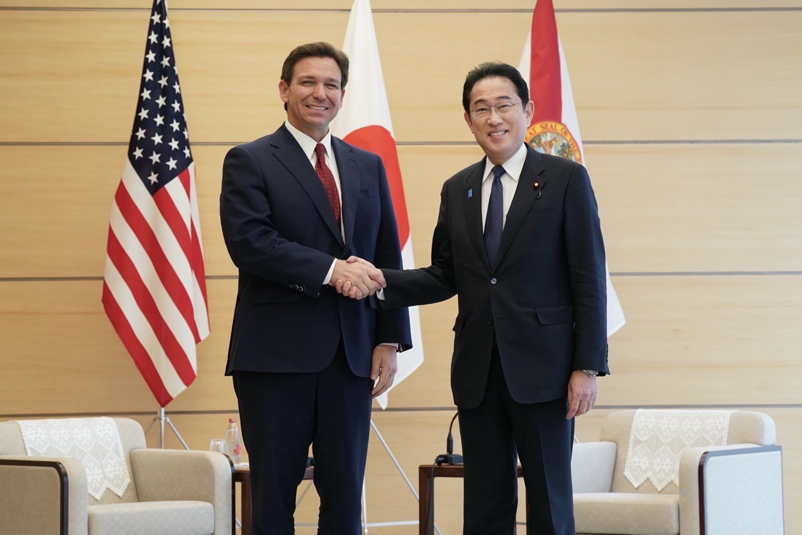 Asia, Israel and the United Kingdom.  DeSantis’ near-candidate tour