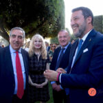 Maurizio Gasparri, Valeria Licastro, Antonio Martusciello, Matteo Salvini