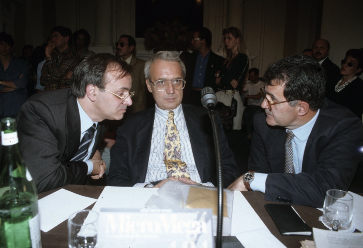 Piercamillo Davigo, Paolo Flores D'Arcais, Romano Prodi (1987)