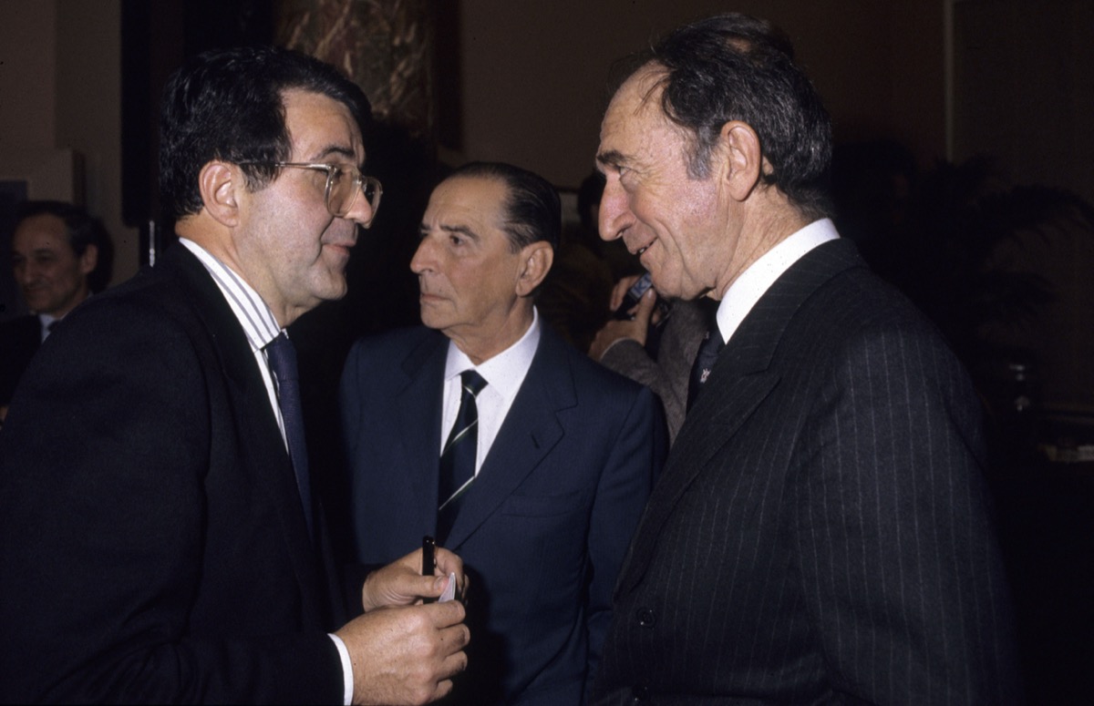 Romano Prodi, Sergio Polillo, Piero Ottone (1982)