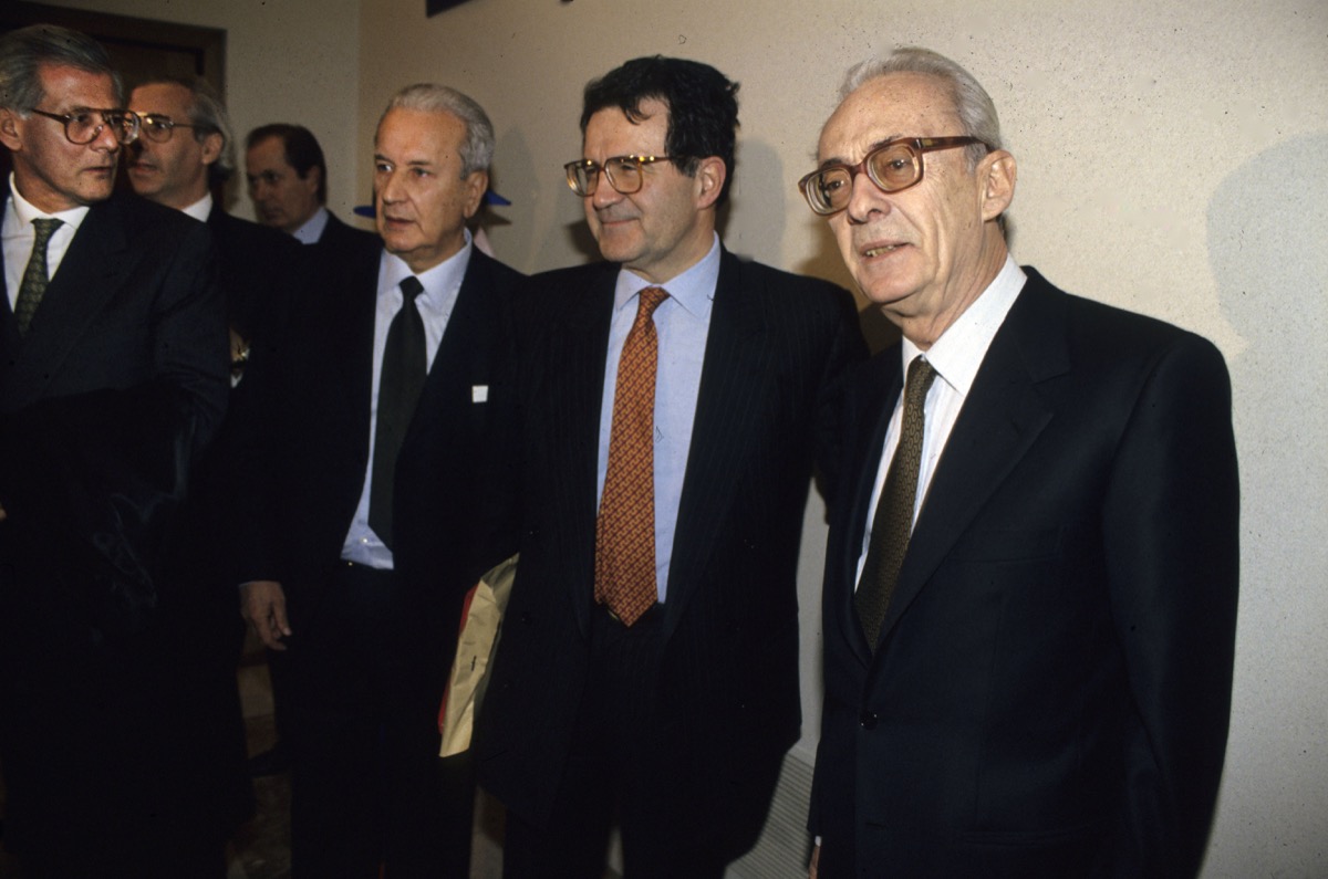 Luigi Fausti, Romano Prodi, Sergio Siglienti (1988)