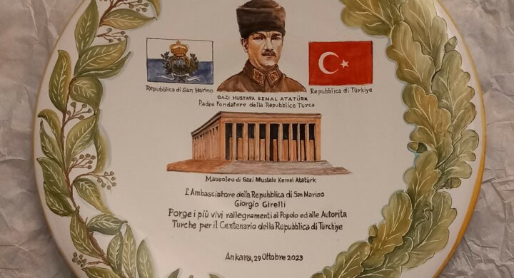 Un dono alla Turchia per il centenario della Repubblica