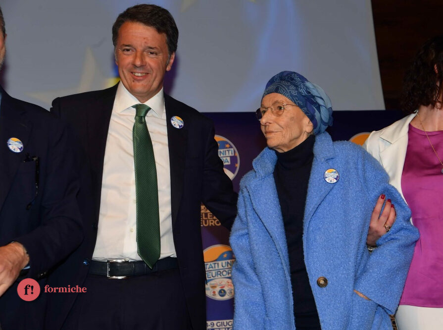 Emma Bonino e Matteo Renzi lanciano gli Stati Uniti d'Europa. Foto di Pizzi