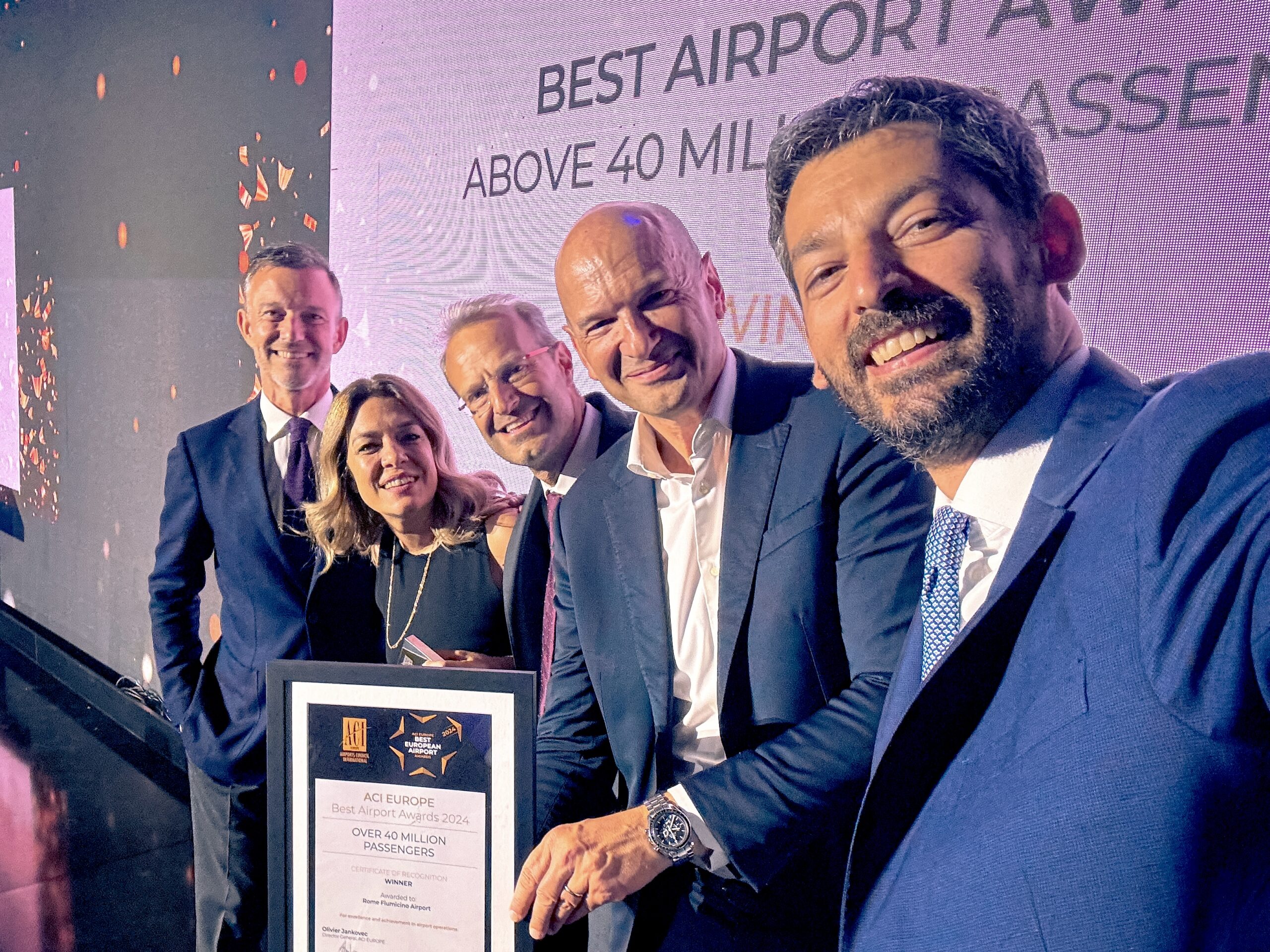 Fiumicino, miglior aeroporto d’Europa e premio per l’innovazione