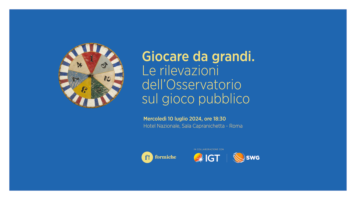 Giocare da grandi. Le rilevazioni dell’Osservatorio sul gioco pubblico 2020-2024