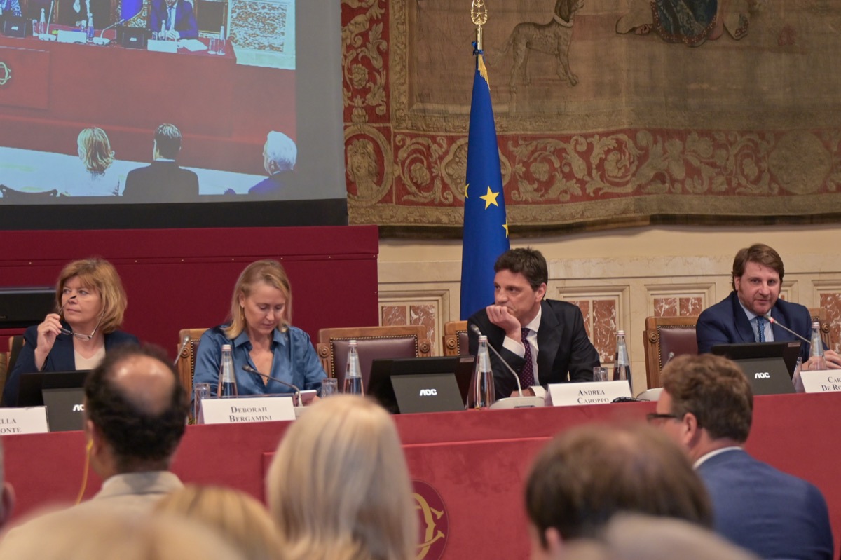 Isabella Del Monte, Deborah Bergamini, Andrea Caroppo, Carlo De Romanis