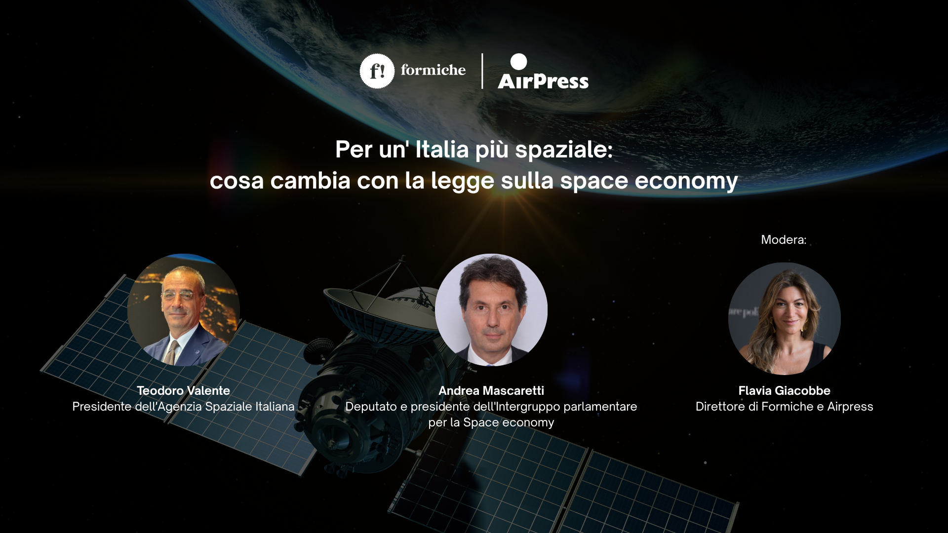 cosa cambia con la legge sulla space economy il confronto con mascaretti e valente su formichenet