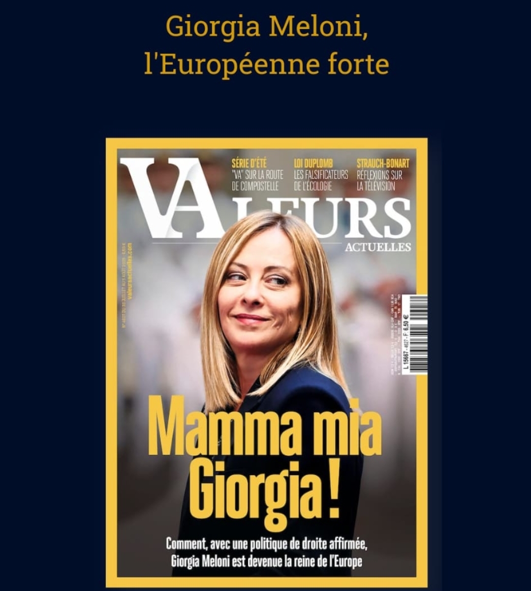 giorgia meloni la forte europea i mille giorni di governo secondo valeurs actuelles