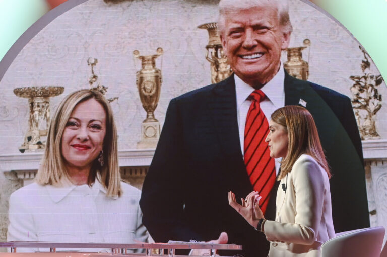 L’Ue e Trump? Possono comunicare tramite Meloni. Garantisce Metsola