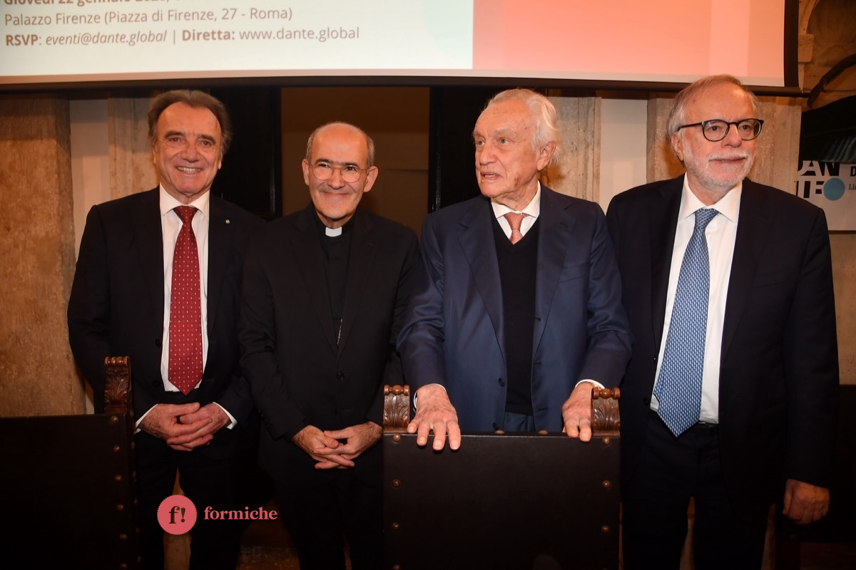 Vita eterna di Giovanni Bazoli approda alla Società Dante Alighieri. Chi c'era nelle foto di Pizzi