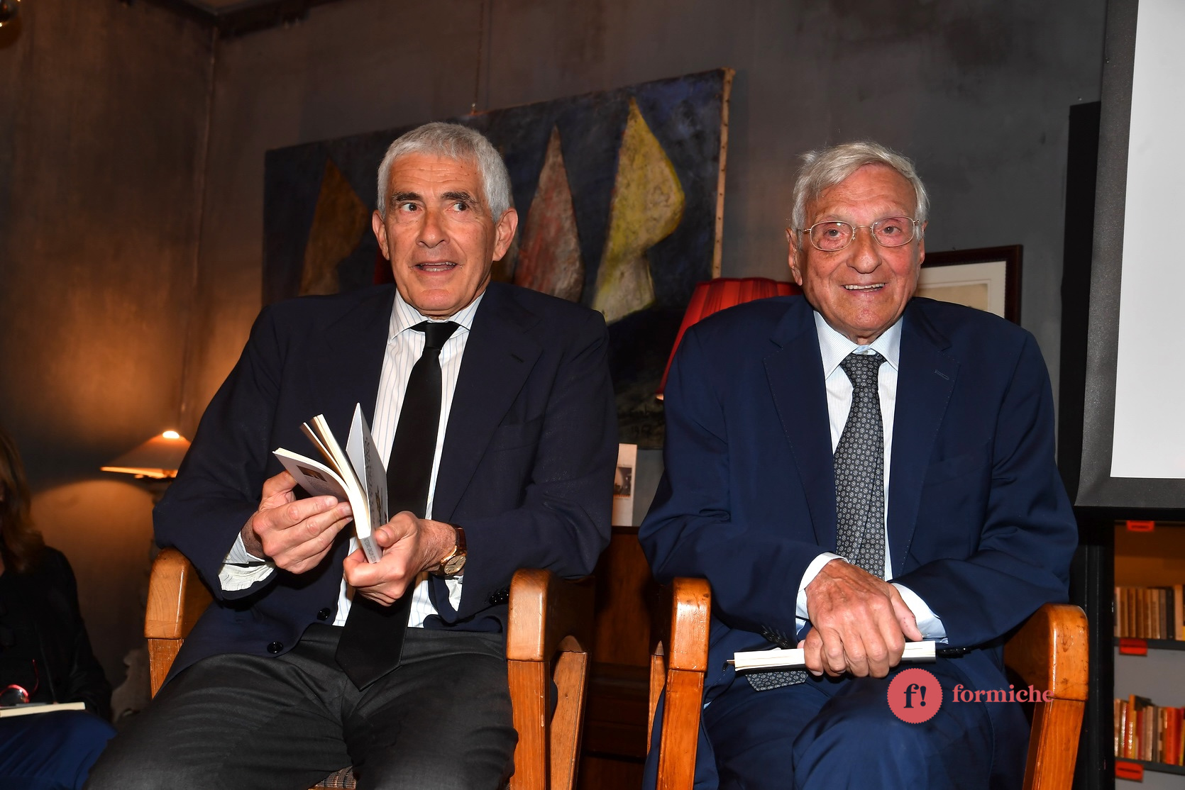 Il destino dell'Ucraina e dell'Europa secondo Cangelosi, Casini e La Malfa. Foto di Pizzi